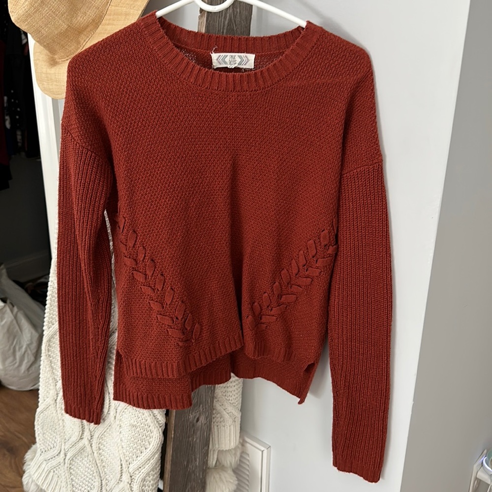 Burnt orange sweater